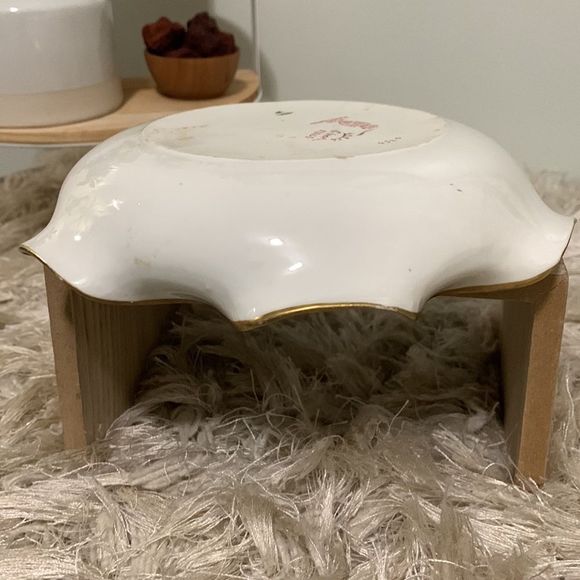 Vintage Ginori Italy Hand Painted Floral Dish - Picture 14 of 16